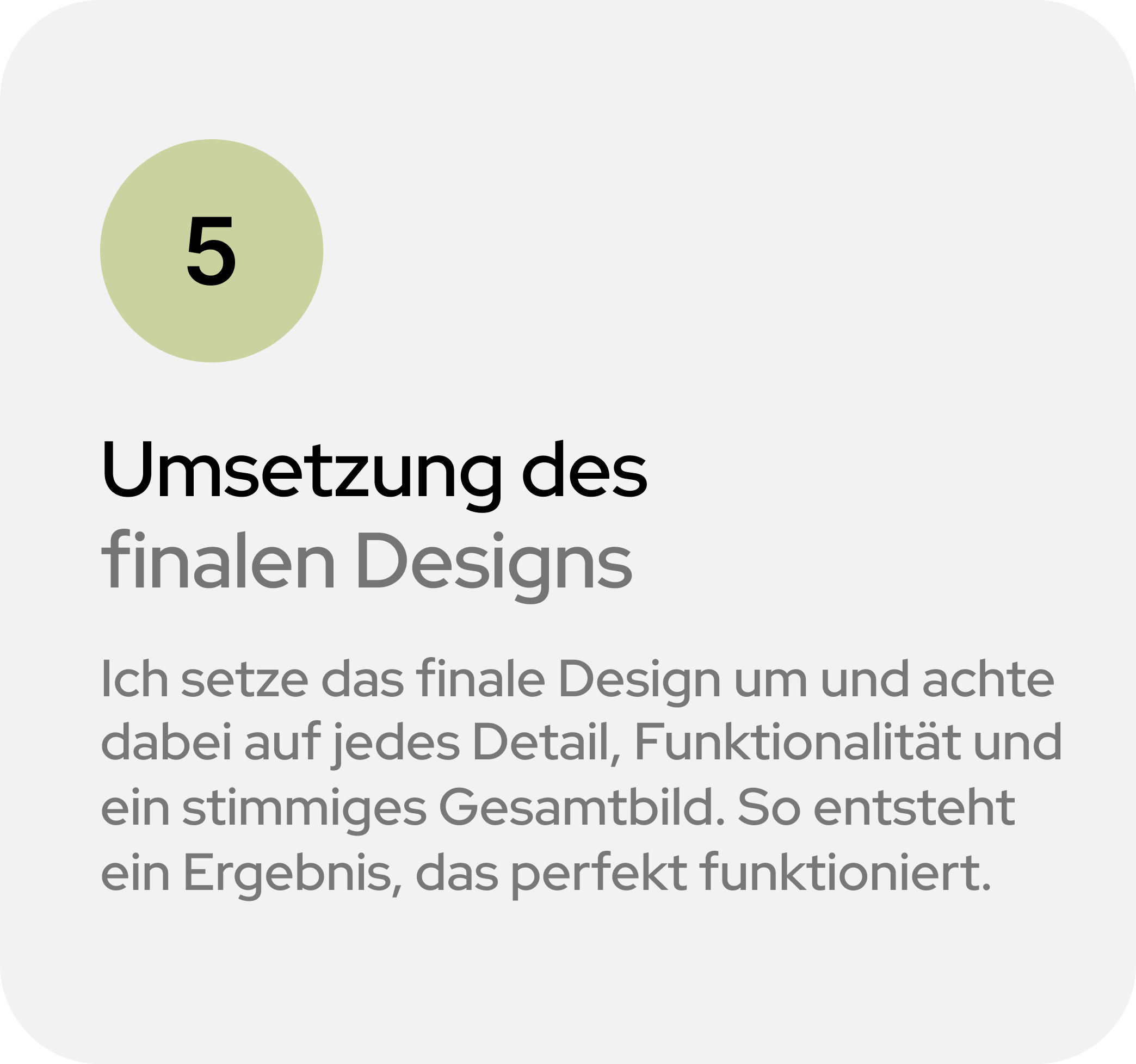 Umsetzung Finales Design